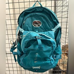 Teal Osprey Mira AG 34 hiking/camping bag